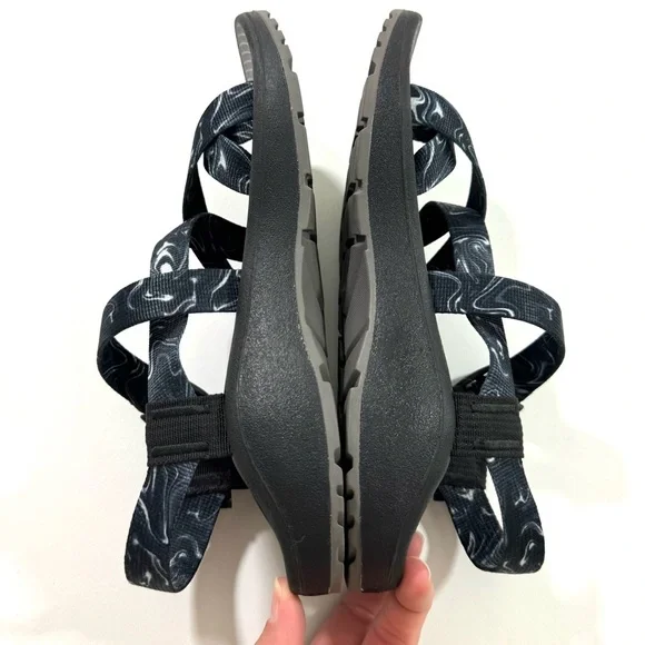 Chaco Z Cloud 2 Ascend Sandals Black Charbon Print - Picture 6 of 8